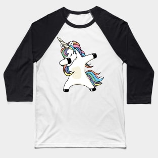 Dabbing Unicorn Baseball T-Shirt